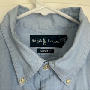 Ralph Lauren Classic Fit Men’s Button Down Dress Shirt - Size 15.5M